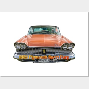 1959 Plymouth Sport Fury 2 Door Hardtop Posters and Art